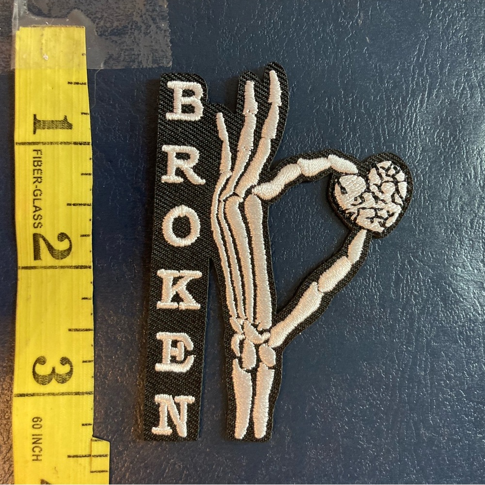 COPY - Skeleton hand iron on patch